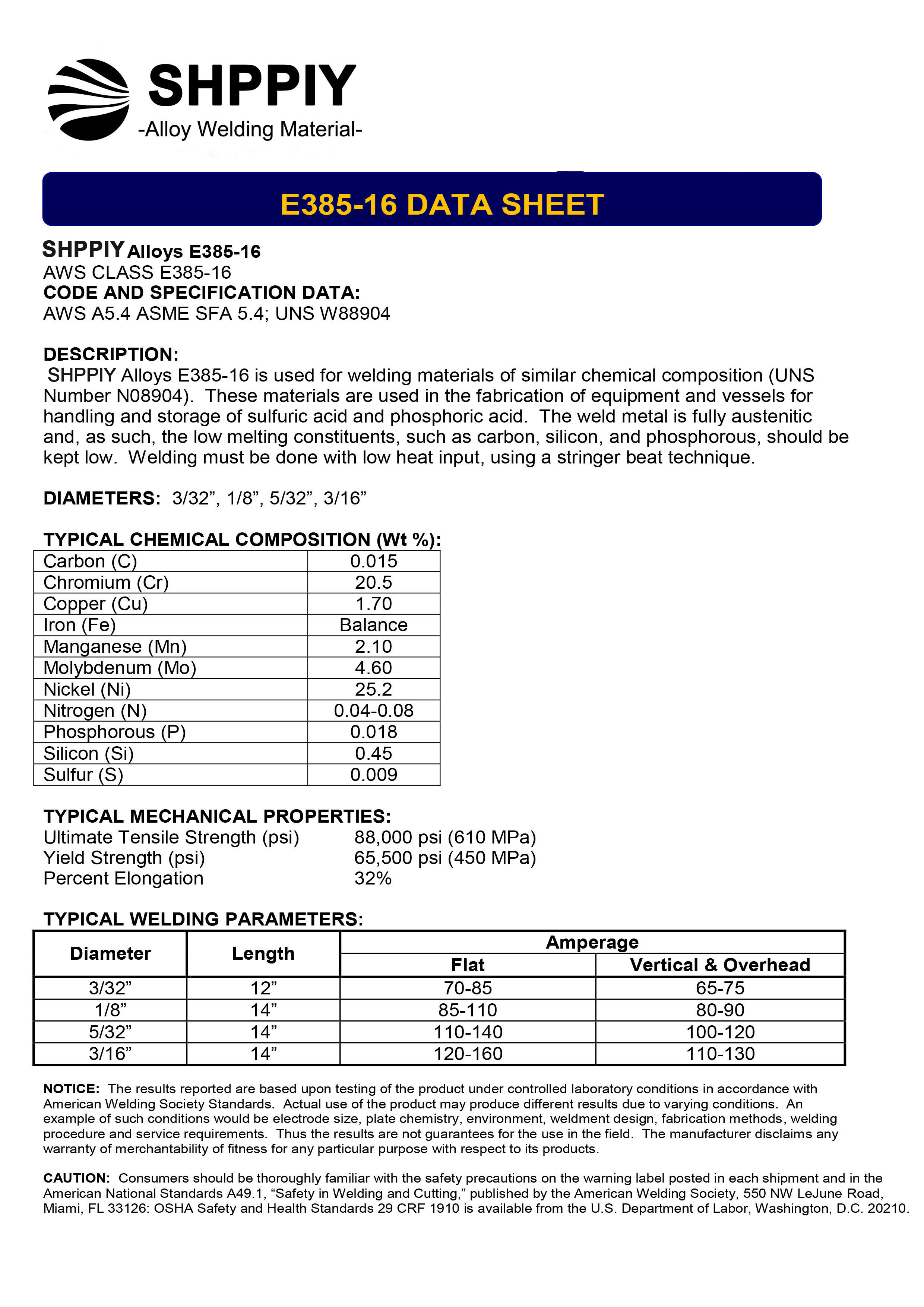 E385-16/904L