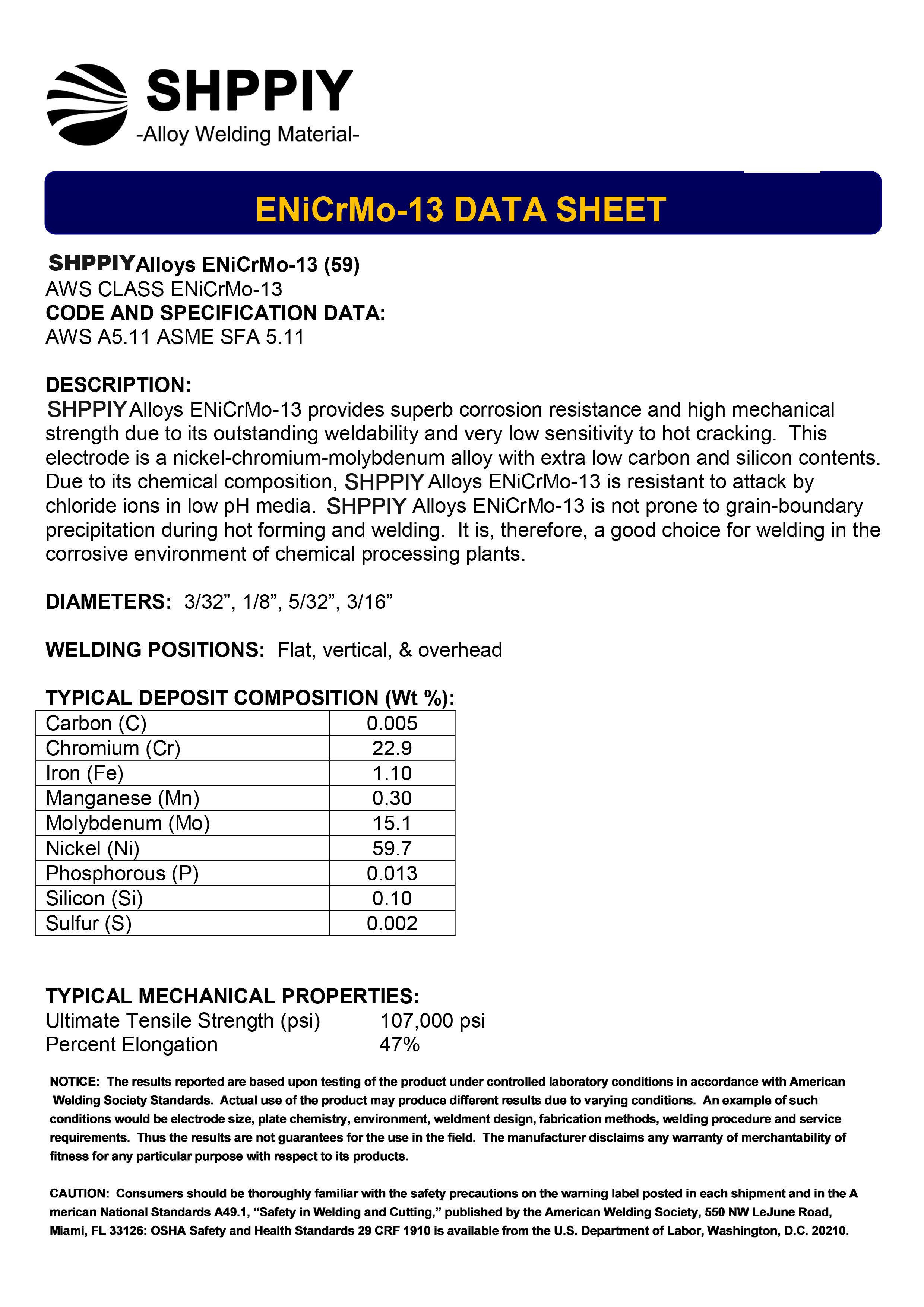 ENiCrMo-13