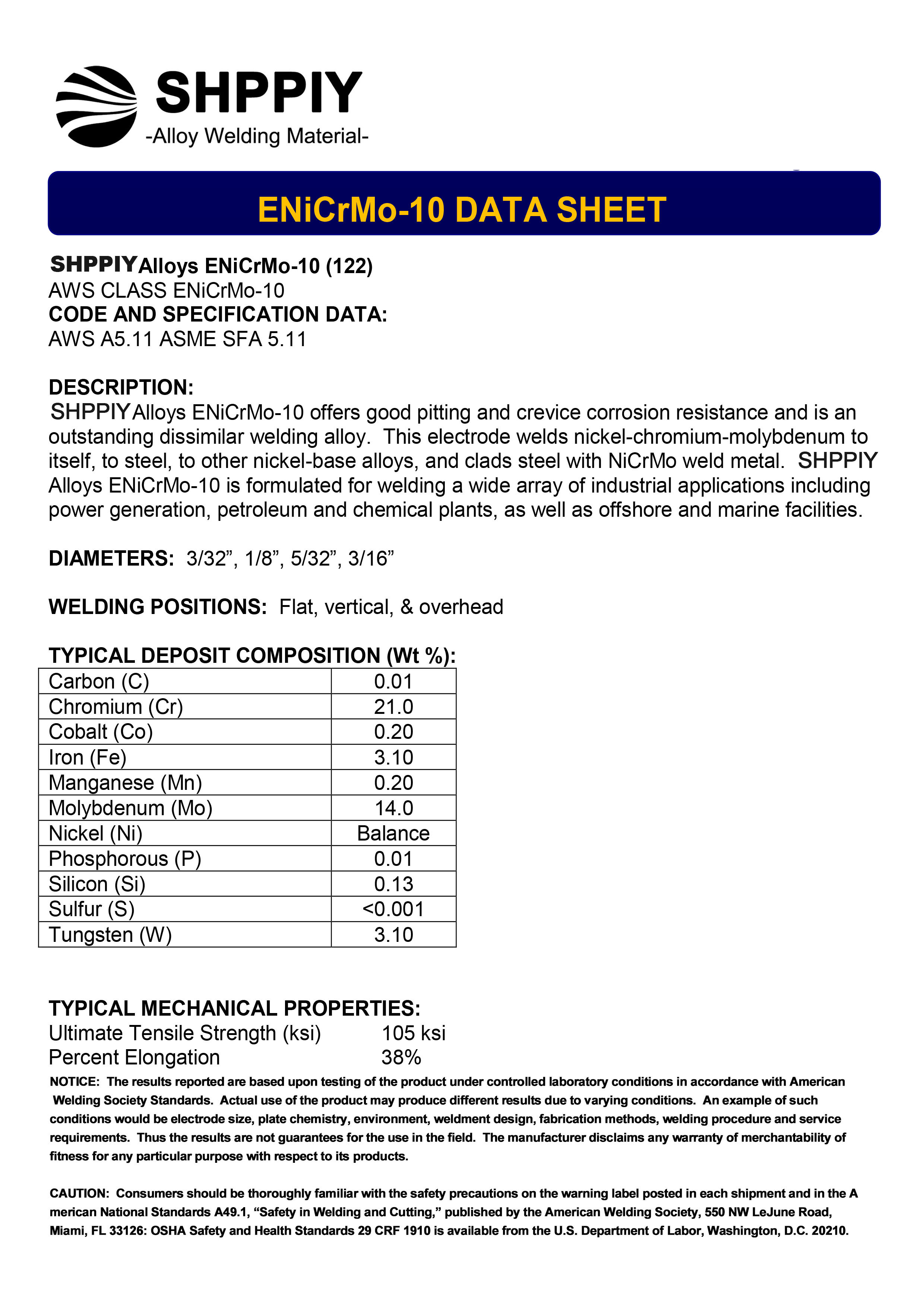 ENiCrMo-10