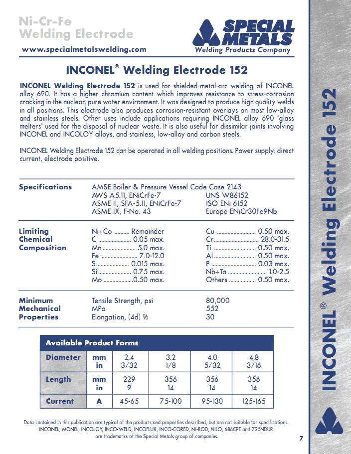 INCONEL 152